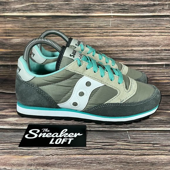 Saucony Shoes - Saucony Low Pro Jazz Women's Gray Blue Shoes